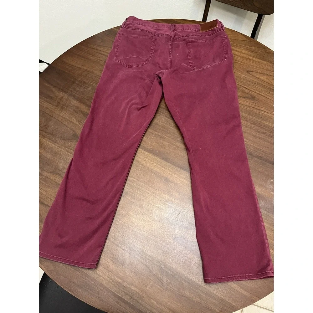 Polo Ralph Lauren 34x30 Burgundy Straight Leg Stretch Twill Pants dress pants
